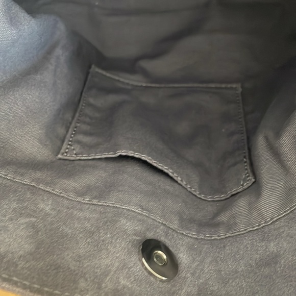 M.I.L.A (Made in Los Angeles) Luxury Tote Bag- Suede- Gray - Picture 5 of 13